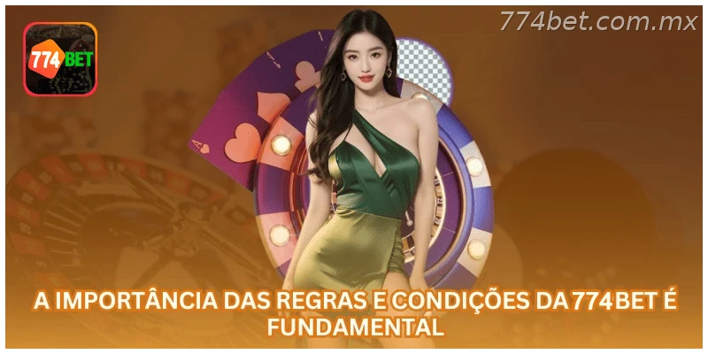 termos e condições na 774BET: tela 1 com regras, saldo em R$ e navegação oficial